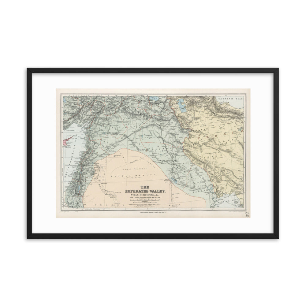 Map of the Euphrates Valley - 1904