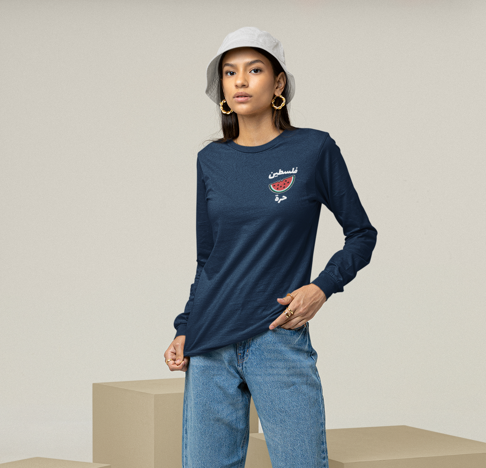 Free Palestine Watermelon Long Sleeve | Free Palestine Shirt