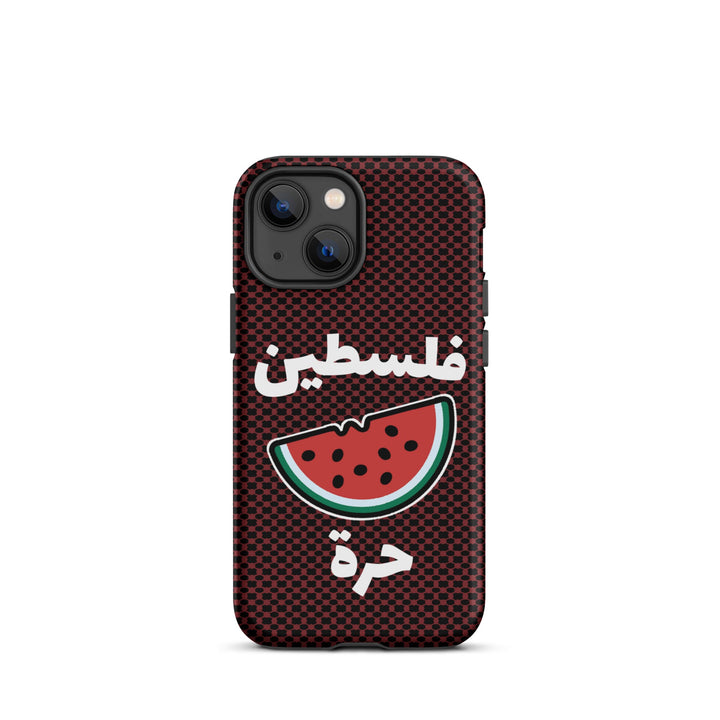 Free Palestine Watermelon Keffiyeh iPhone Case