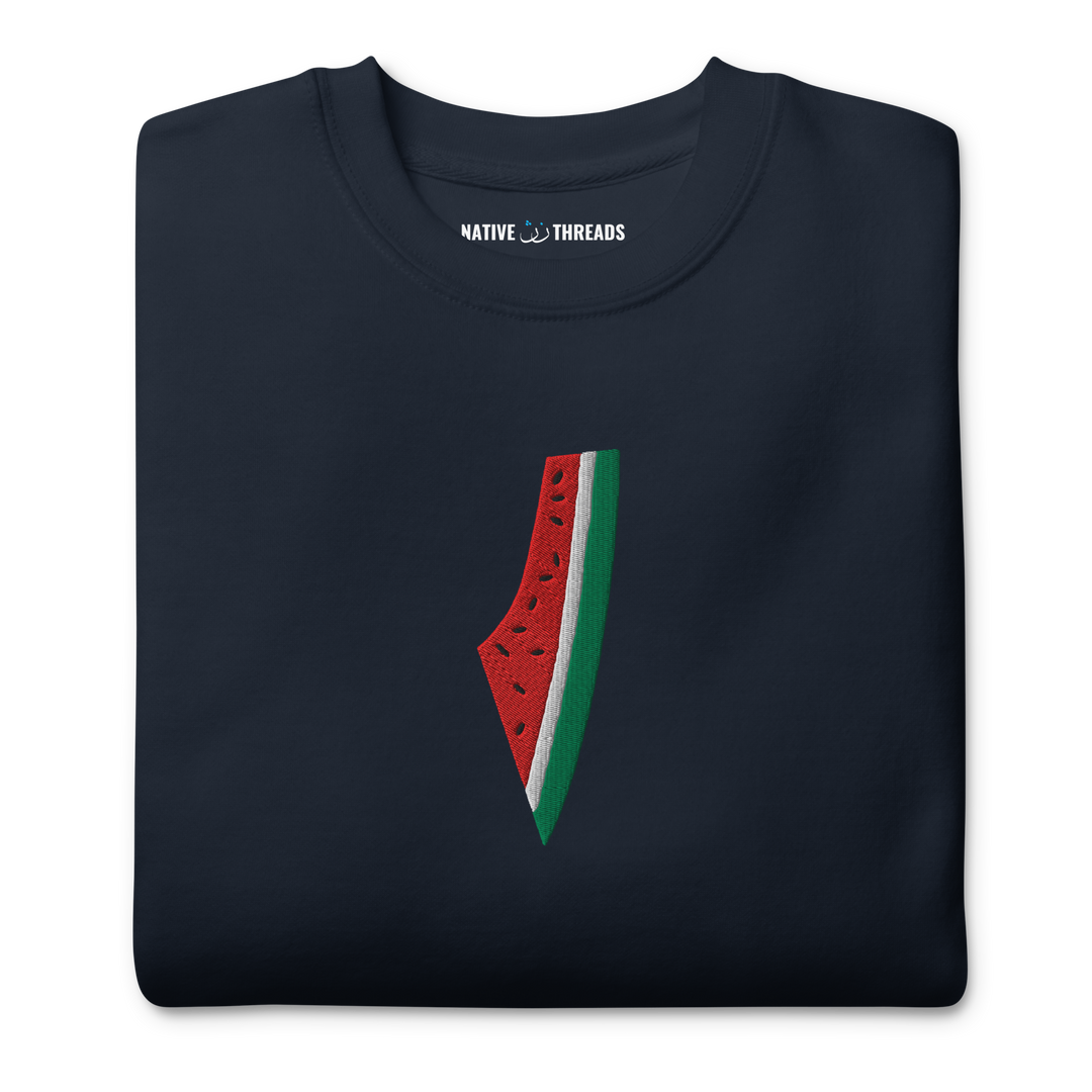 Embroidered Palestine Map - Sweater - Native Threads