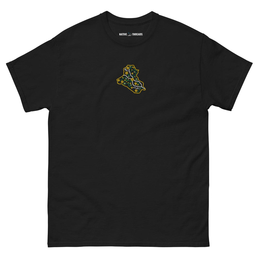 Embroidered Iraq - T Shirt - Native Threads Palestine clothing