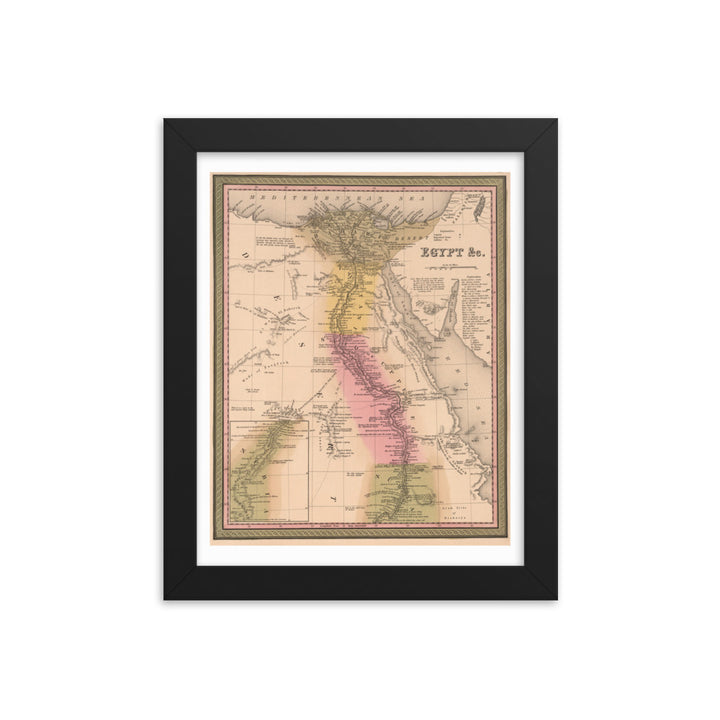Map of Egypt - 1849