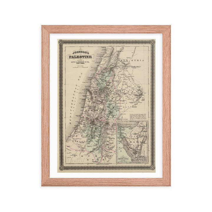 Map of Palestine - 1886