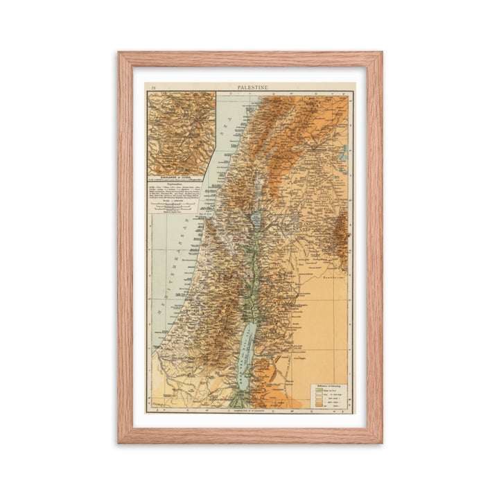 Map of Palestine - 1895