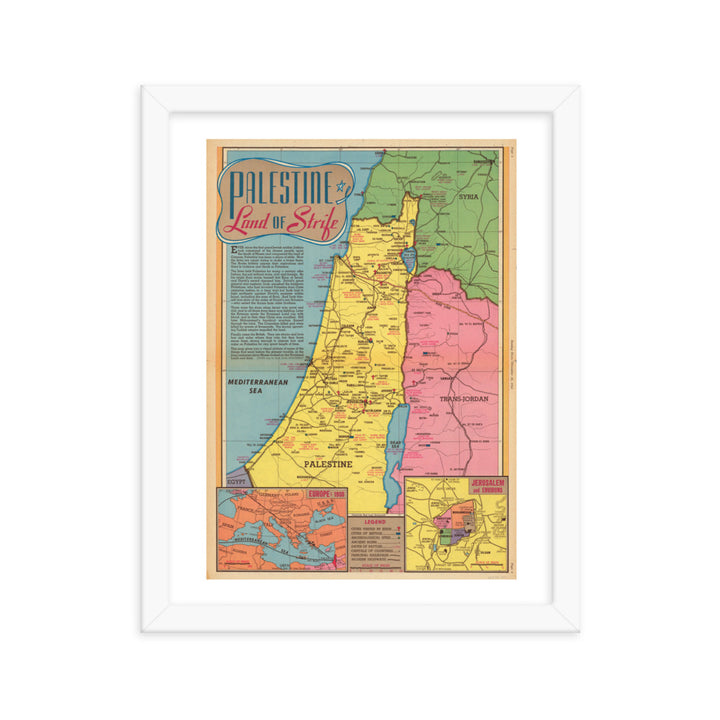 Map of Palestine - 1945
