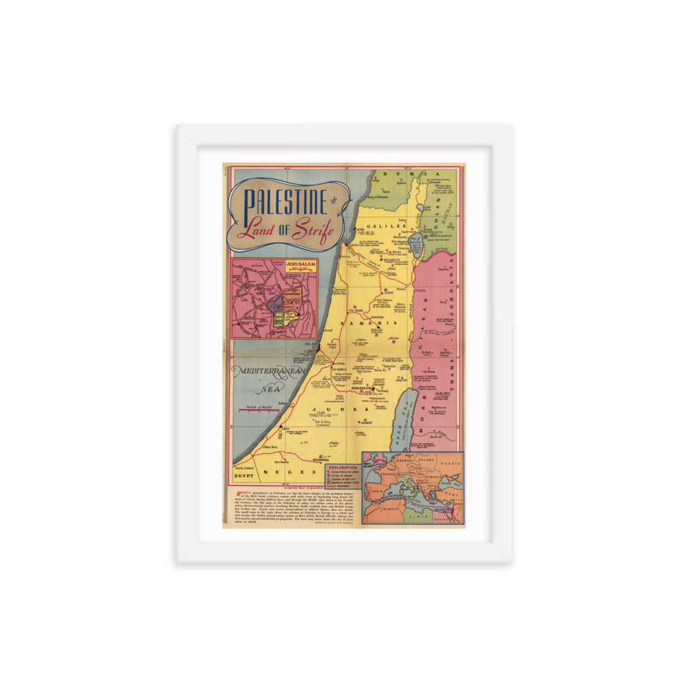 Map of Palestine - 1936