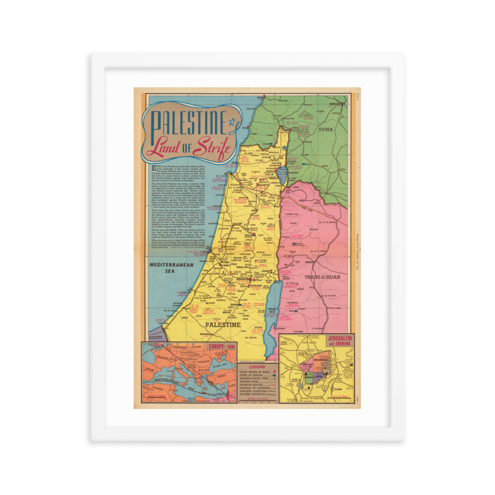 Map of Palestine - 1945