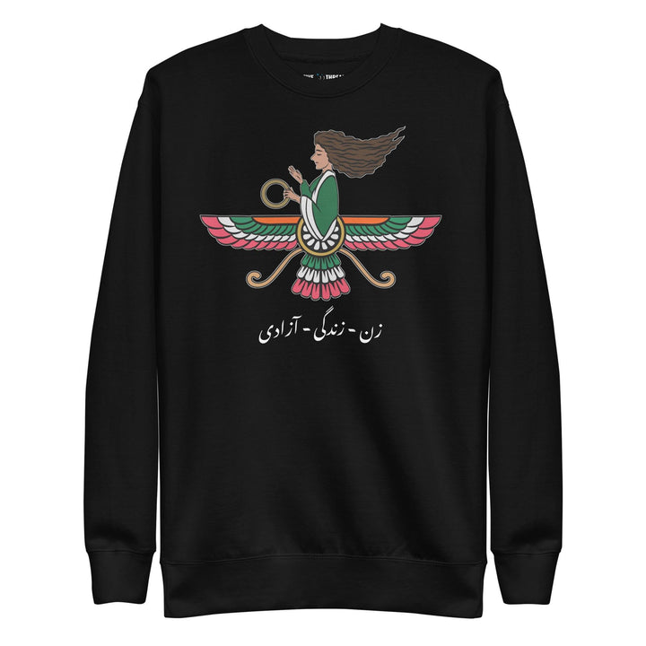 Iranian Farvahar Woman Life Freedom - Sweater - Native Threads Palestine clothing