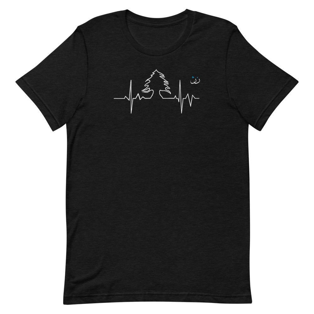 Lebanese Heartbeat - T Shirt - Native Threads Palestine clothing