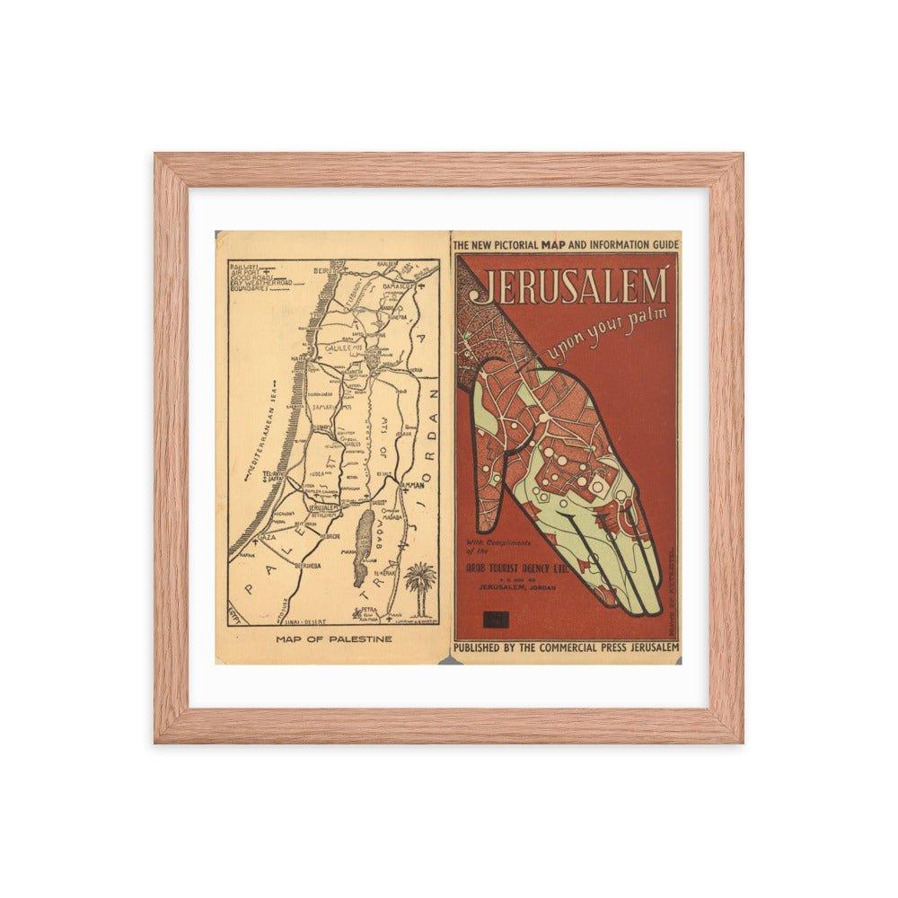 Map of Jerusalem and Palestine - 1942 - Palestine Map