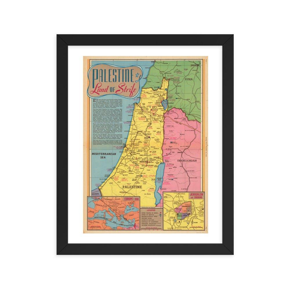 Palsteni Map Map Of Palestine - 1945 | Free Palestine Map – Native Threads