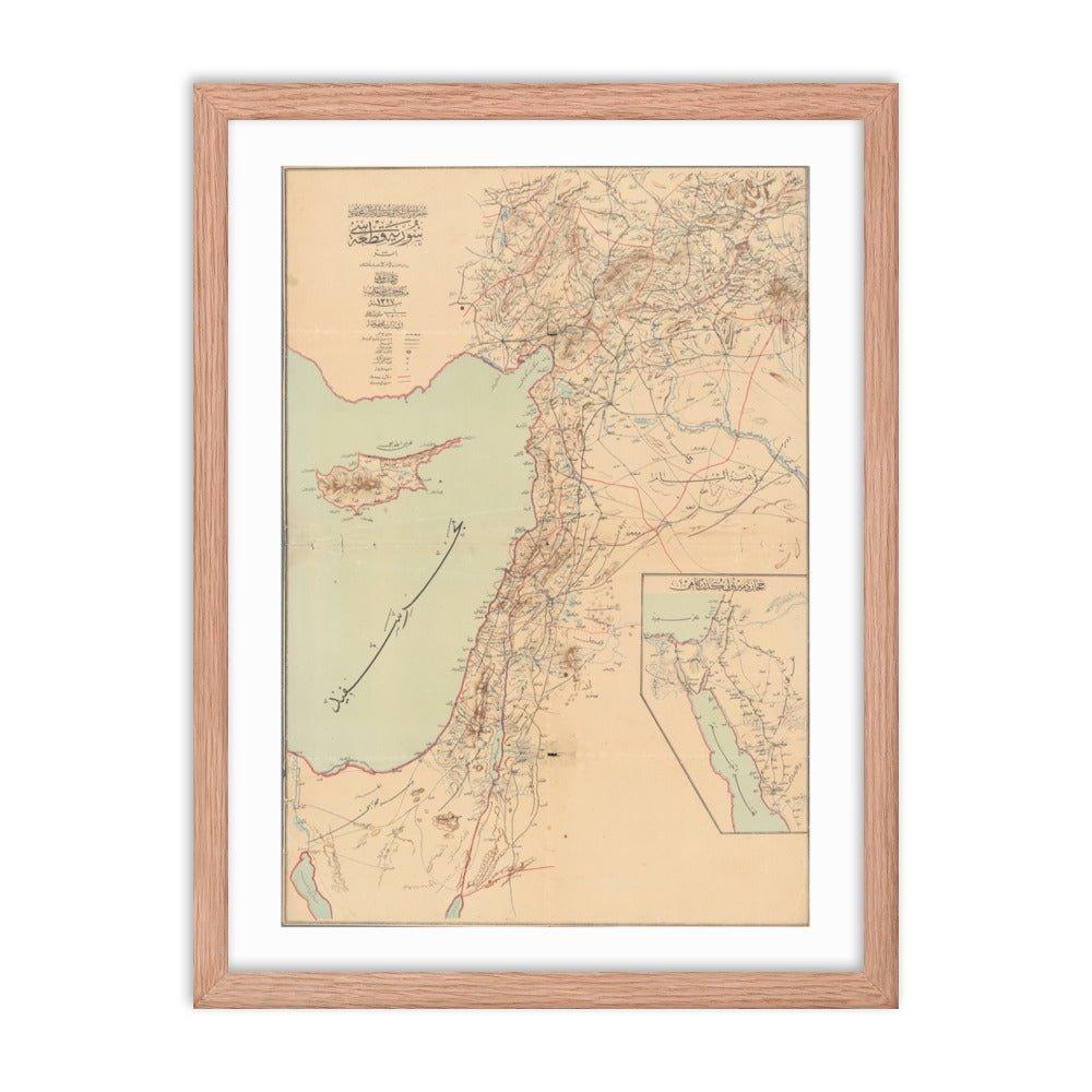 Ottoman Map of the Levant - 1911 - Native Threads