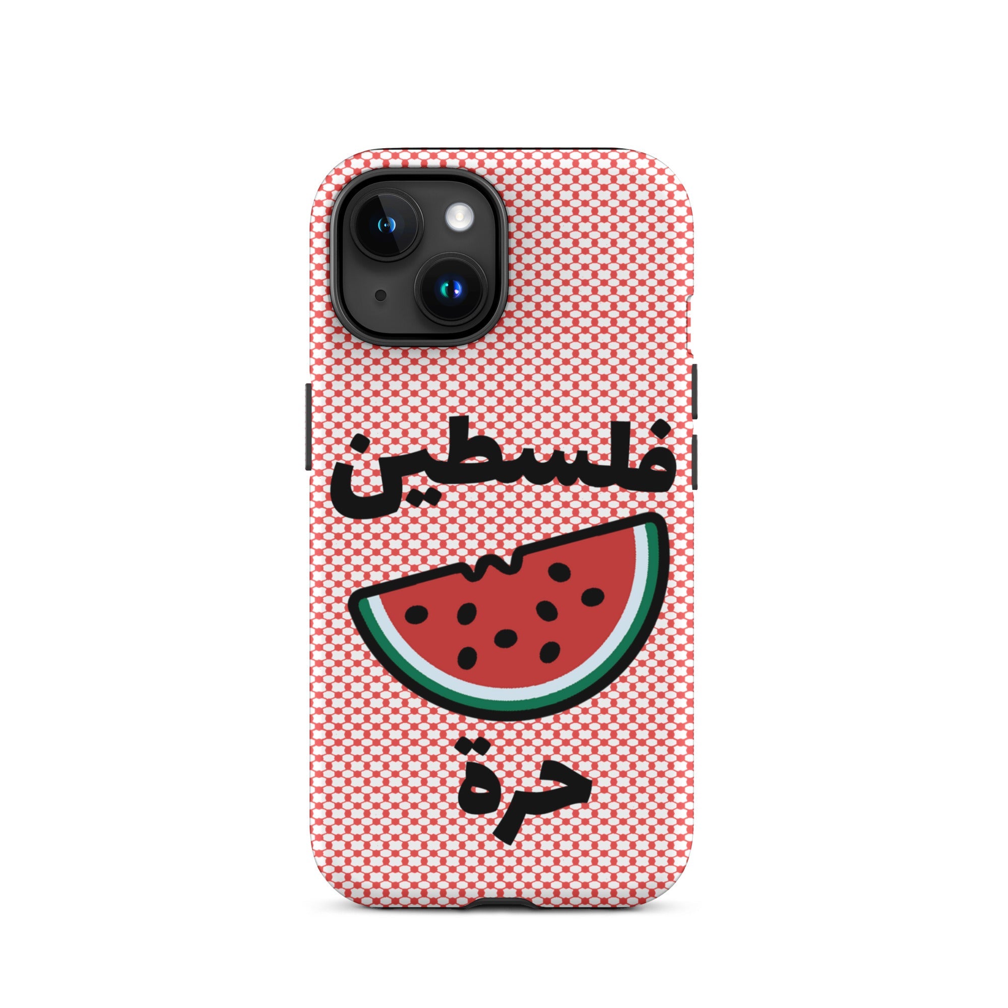 Free Palestine Watermelon Keffiyeh iPhone Case | Palestine Phone