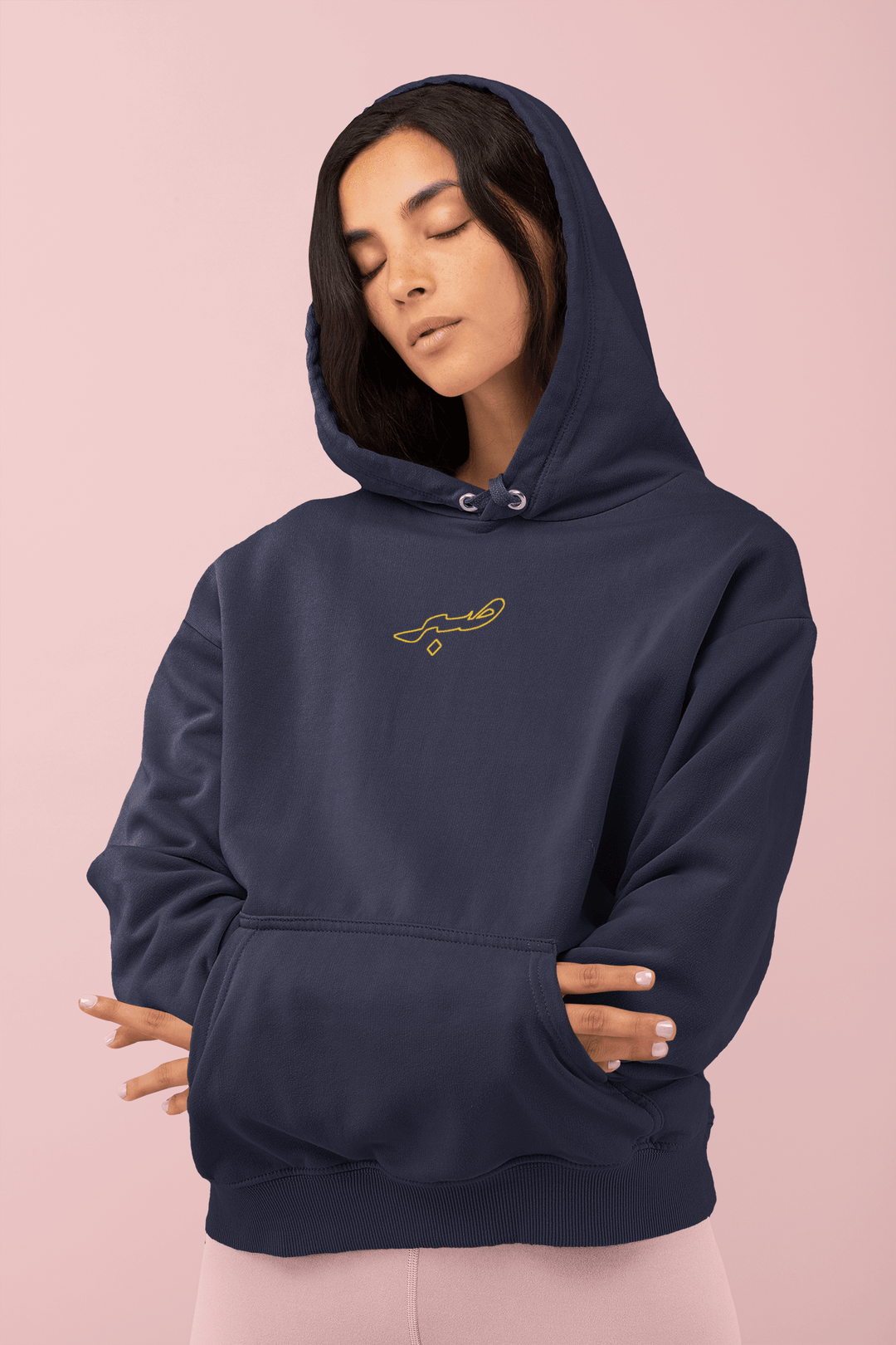 Embroidered Sabr Outline - Hoodie - Native Threads