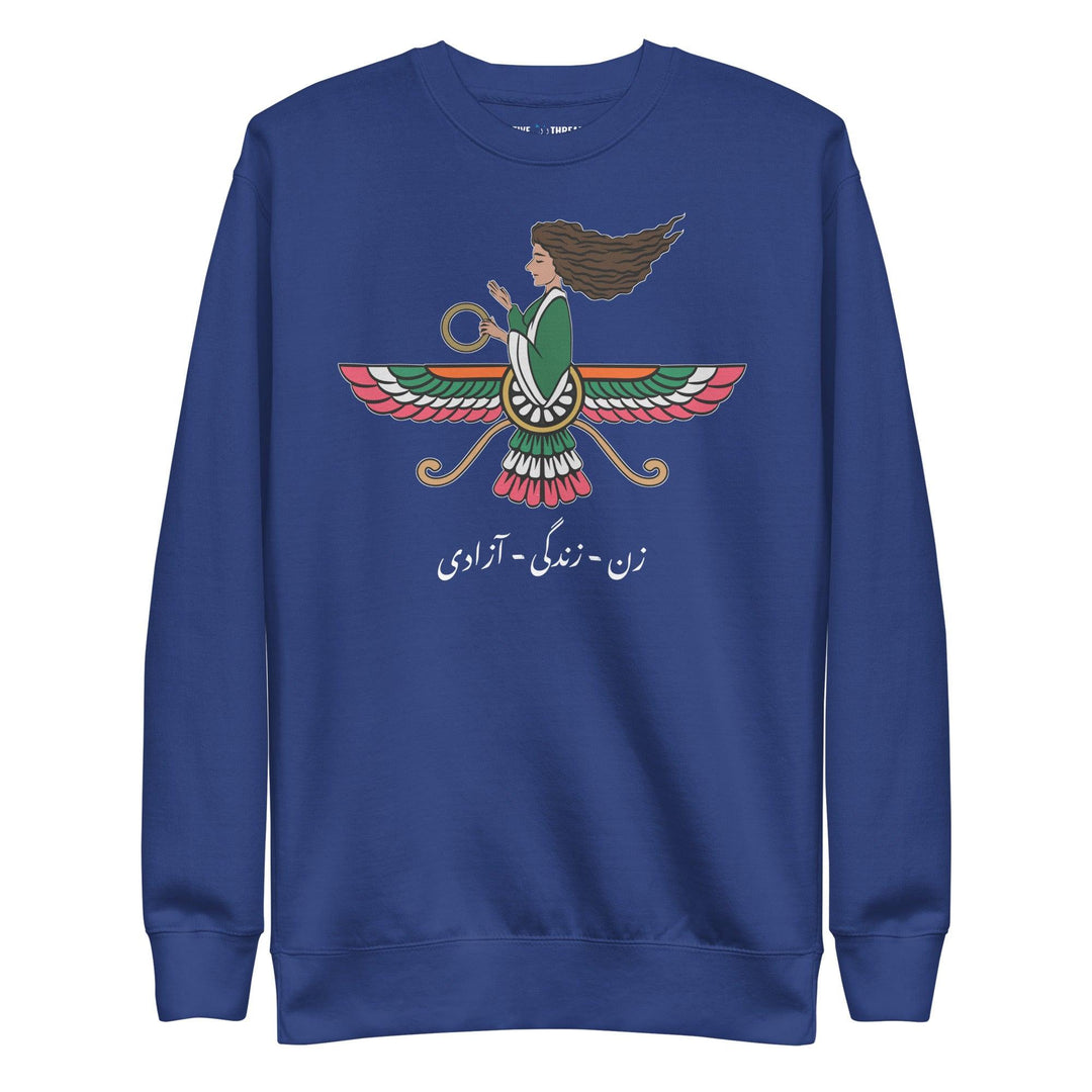 Iranian Farvahar Woman Life Freedom - Sweater - Native Threads